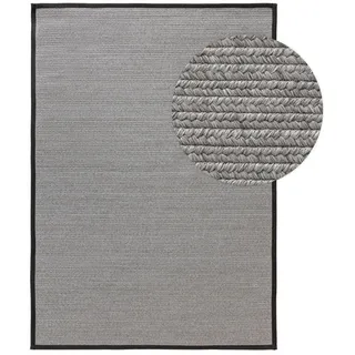 benuta nest Outdoorteppich Grau, Textil, Rechteckig, 120x170 cm Gots, wasserabweisend, Teppiche , Böden, Teppiche, Outdoorteppiche