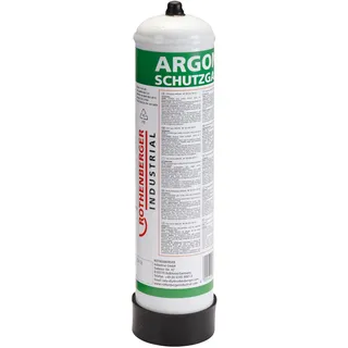 ROTHENBERGER Industrial 100 Prozent Argon | 1 x Schutzgas-Stahl-Einwegflasche 950 ml | Fülldruck 60 bar dadurch 57 Liter Argon | M 10 x 1 | MIG Schweißen 35775