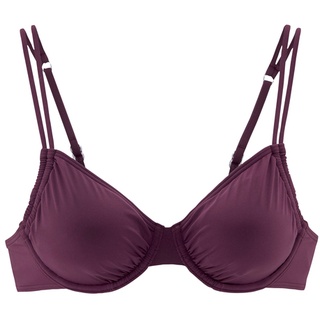 LASCANA Bügel-Bikini-Top Damen bordeaux Gr.38 Cup C