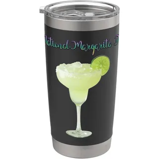 Margarita-Cocktails zum nationalen Margarita-Tag Doppelwandiger Edelstahl-Thermobecher