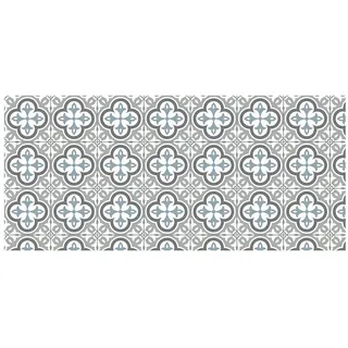 Croma Collection Hidra Vinyl Teppich 50x110 Cm - Grey / White - One Size