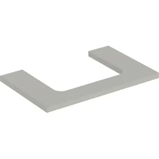 Geberit ONE Waschtischplatte, Ausschnitt mittig, für Aufsatzwaschtisch, 75x3x47cm, 505.282.00.7, Farbe: greige lackiert matt