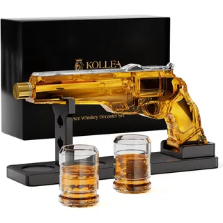 Whisky-Dekanter-Sets für Männer, Kollea Likör-Dekanter-Set mit Gläsern, einzigartige Weihnachts-Geburtstagsgeschenke für Männer, Vater, Jubiläumsgeschenk für ihn, Ehemann, Spender für Bar-Trinkparty