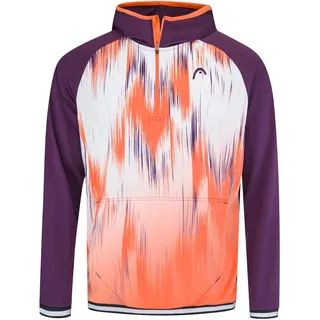 Head Topspin Hoodie Flamingo/Print Lila/Orange M