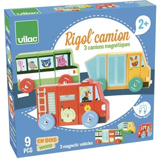 Magnetische Holzfahrzeuge Motorik Geschicklichkeit Rigol'camion - Vilac 1513