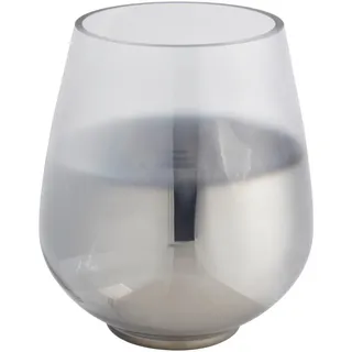 Xxxl Teelichtglas , Grau, Silberfarben , Glas , 20 cm , zum Stellen , Dekoration, Kerzen & Kerzenhalter, Teelichthalter