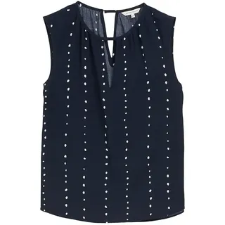 Tom Tailor 1046210 ärmellose Bluse - Navy Dot Print - 36