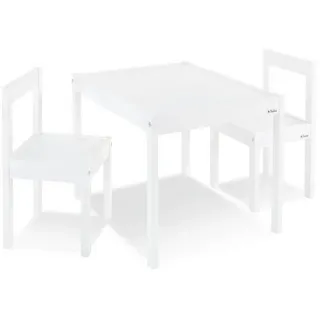 Pinolino Kindersitzgruppe , Weiß , Holz , Buche , 61x48x51 cm , FSC Mix , Babymöbel & Kindermöbel, Babyzimmer, Kindersessel & Kindertische