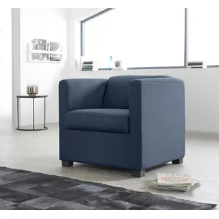 Home affaire Sessel »Bob Cocktailsessel, Clubsessel, Loungesessel« in verschiedenen modernen Farben und Qualitäten, blau