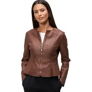 Zero Blazer-Jacke in Lederoptik grün