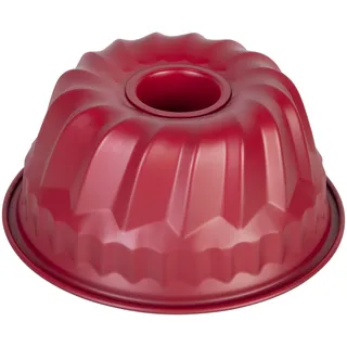wenco Mini-Gugelhupfform 18 cm – hochwertige Antihaftbeschichtung, robuster Stahl, gleichmäßige Wärmeverteilung, stilvolles Rot, ideal für kleine Kuchen, leicht zu reinigen
