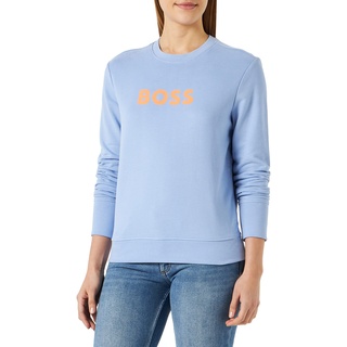 BOSS Women's C_Elaboss_6 Sweatshirt, Open Blue472, L