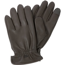 camel active Herren 408250/8g25 Leather Gloves, Dark Brown, XL