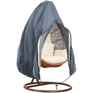 Emwel Hängesessel Abdeckung Outdoor 190 x 115 cm – wasserdichte Schutzhülle aus Oxford-Gewebe mit Reißverschluss & Kordelzug – UV-beständig, Winddicht, Universalpassform für Hängesessel/Schwebesessel