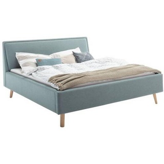 Meise Möbel meise.möbel Polsterbett Frieda 160 x 200 cm Stoff Blau Eisblau