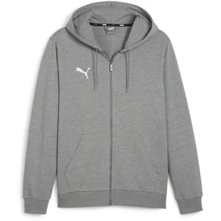 Puma Herren Teamgoal Casuals Hooded Jacket Medium Gray Heather-Puma White, 3XL