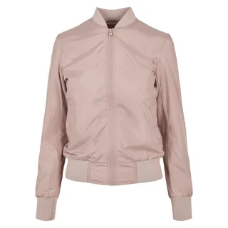 Urban Classics Damen Light Bomber Jacket – leichte Übergangsjacke im Regular Fit aus Polyester mit Reißverschluss und Rippbündchen für Freizeit und Streetwear,Duskrose,XL