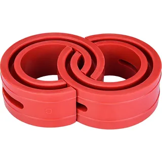 2pc Rotauto -Stoßdämpferpuffer Feder Stoßfänger Kissen Typ C - Rot