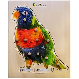 BSM E72510250 Steckspiel – Puzzle der Papagei