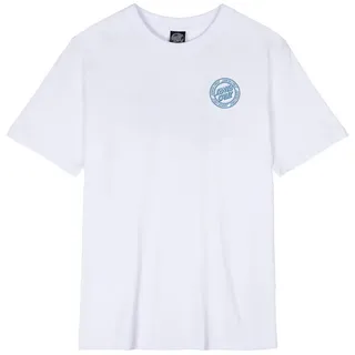 Santa Cruz T-Shirt »CHECK OUTLINE RINGED DOT«, weiß