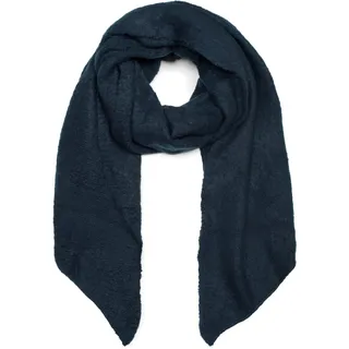 styleBREAKER XXL-Schal "Asymmetrischer unifarbener Web Schal" 1 Stk., dunkelblau