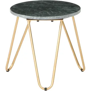 Couchtisch Grün 40×40×40 cm Echtstein in Marmoroptik - Grün