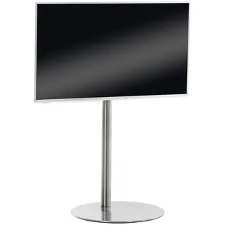 CLP TV Rack Metall Edelstahl , Edelstahlfarben , Rund , 64x100x53 cm , Wohnzimmer, TV Möbel, TV-Ständer