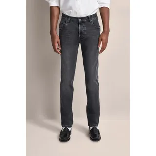 5-Pocket-Jeans BUGATTI "Basic Essentials", Herren, Gr. 33, Länge 32, grau, 92% Baumwolle, 6% Polyester, 2% Elasthan, Jeans 5-Pocket-Jeans, Flexcity-Stretch