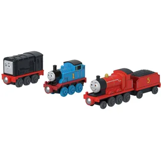 Thomas & Friends Spielzeugzüge 3er-Pack Die-Cast-Lokomotiven mehrfarbig