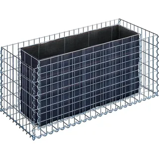 Gabiona Gabionen-Hochbeet eckig 50 cm x 120 cm x 50 cm Maschenw 5 cm x 10 cm