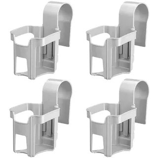 4 Stücke Getränkehalter Poolrand, Pool Becherhalter, Poolside, Getränkehalter Pool, zum Abstellen von Getränken und Kleinen Gegenständen am Beckenrand (Khaki)
