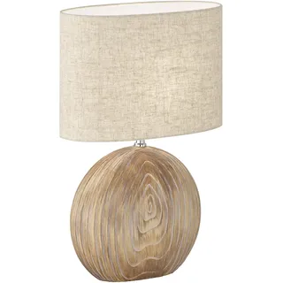 Fischer & Honsel Tischleuchte Tobse Holzfarben 1 St.