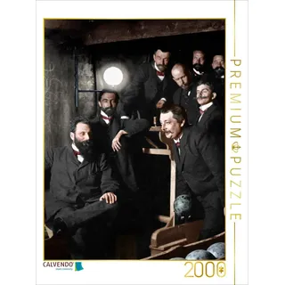CALVENDO Puzzle Berlin - Herren beim Kegelabend um 1895 (Heinrich Zille) 2000 Teile Puzzle hoch | 2000 Teile Lege-Größe 90x67cm Foto-Puzzle für glückliche Stunden