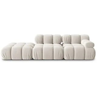 micadoni Modulares-Sofa, Creme, Textil, 4-Sitzer, 94x63x282 cm, Hergestellt in Europa, Oeko-Tex®, Wohnzimmer, Sofas , Couches, Sofas