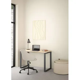 INOSIGN Schreibtisch »Sign Arbeitstisch, Sekretär, Bürotisch,«, Cleanes Design, Metallbeine, Breite 120 oder 150 cm, grau