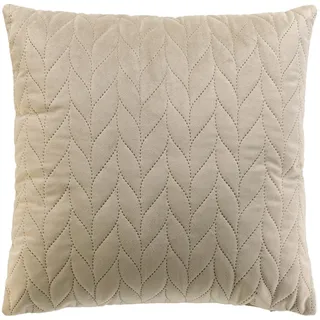 douceur d'intérieur Daisy Kissenbezug (40 x 40 cm), Taupe, einfarbiger Samt
