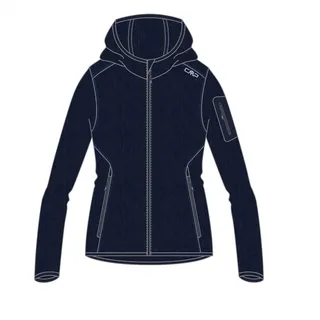 CMP Woman Jacket Fix Hood, Blau, 38