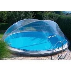 KWAD Poolverdeck »Cabrio Dome«, ØxH: 370x145 cm, farblos