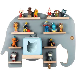 BOARTI Kinderregal Elefant 54 cm Holz grau