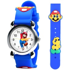 KLISSAA Kinder Cartoon Uhr, Super Uhr Kinder, Super Armbanduhr Kinder, Armbanduhr für Kinder, Uhr Kinder, Quarzuhr Kinder