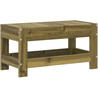 vidaXL Gartenhocker 62x30x32 cm Kiefernholz Imprägniert - Braun