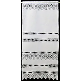 HOSSNER - ART OF HOME DECO Spitzingsee Stangendurchzug 40 x 90 cm Weiß 1 Stk.