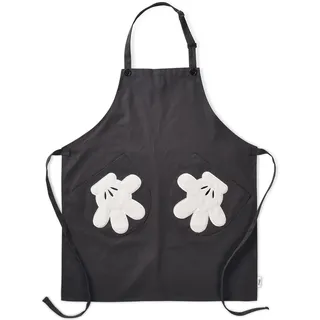 Prestige Disney Home Monochrome Küchenschürze mit großen Taschen, 83 x 69 cm, Schwarz und Weiß
