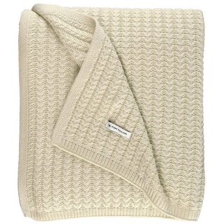 Tom Tailor Tagesdecke KNITTED Offwhite Decken & Kissen Weiss