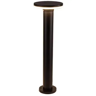Außen LED Wegeleuchte Schwarz 10W 3000K Warmweißes Aluminium Höhe 60 Cm Pollerleuchte Wasserdichter IP65 Garten Terrassen Rasen Balkon Park Sockelleuchte Straßenleuchte