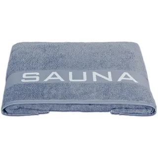 Delindo Lifestyle Saunatuch Colares, XXL Frottee Saunahandtuch für Damen und Herren, Baumwolle, blau, 80x200 cm groß
