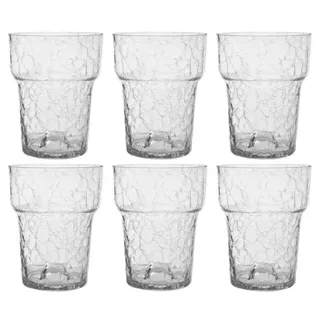 AzaliaDesign 6 Stück Blumentopf Transparent Kristall Glasscherben ø 13 cm, H 16cm Orchid Orchideen Orchideentopf Übertopf aus Glas Pflanztopf Übertopf aus Glas Blumenkübel Blumenübertopf | (6)
