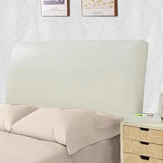 Bett Kopfteil Bezug Wasserdicht PU-Leder All-Inclusive Kopfteilschutz | bettkopfteil bezug, Staubdichte Dehnbare Kopfteilbezug, Universell, Weicher, Strecken, Waschbar, Für Schlafzimmerdekoration