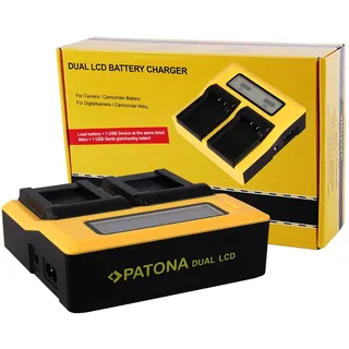 PATONA Dual LCD Ladegerät für Fuji NP-W126
