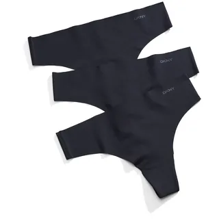 DKNY Damen Litewear Cut Anywhere Tanga, Schwarz, S